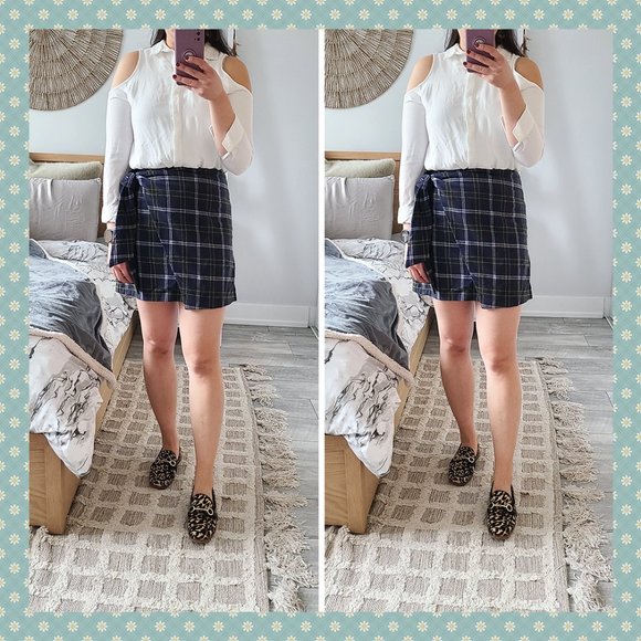 Topshop White Cold Shoulder Button Up‎ - Picture 1 of 7